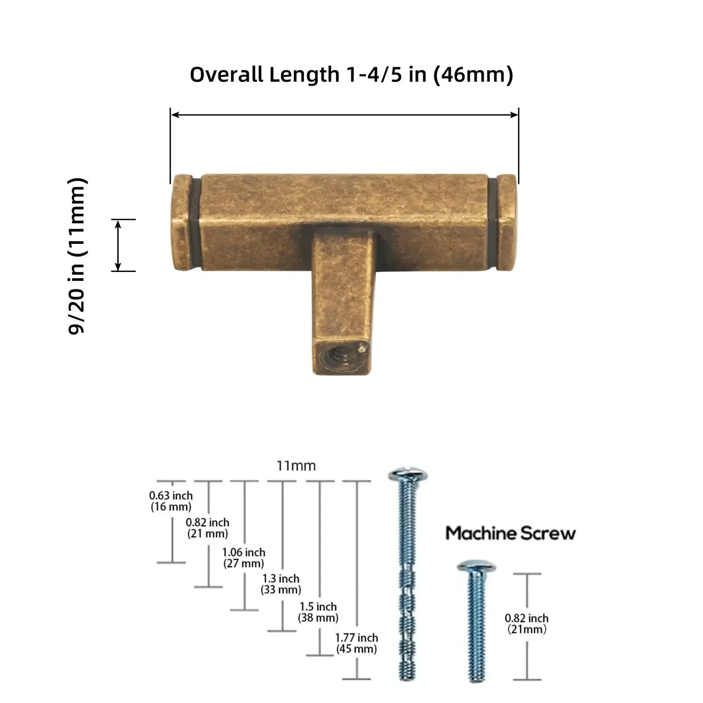 The Straight Drawer Bar Pull — Oil-Rubbed Bronze