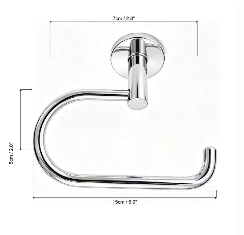 Toilet & Towel Holder - Black, Chrome, Gold
