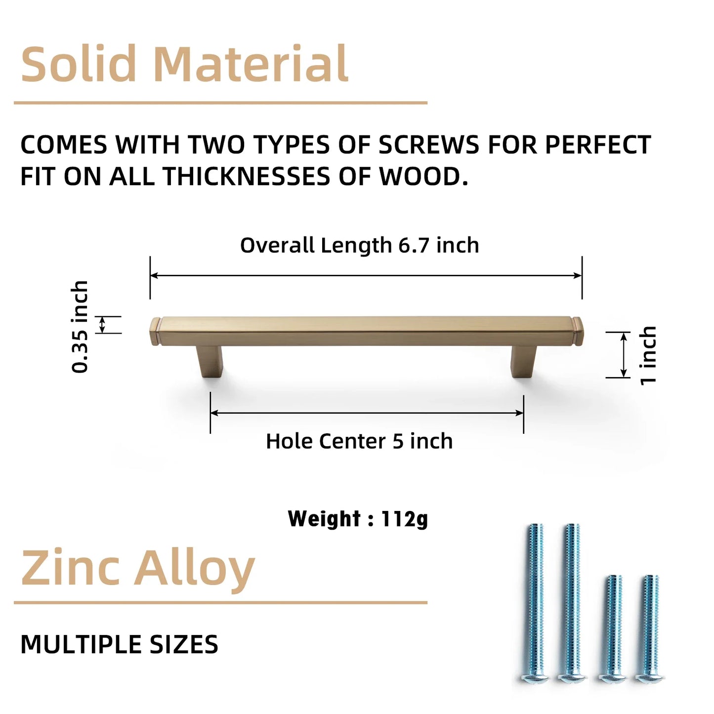 The Straight Drawer Bar Pull — Oil-Rubbed Bronze