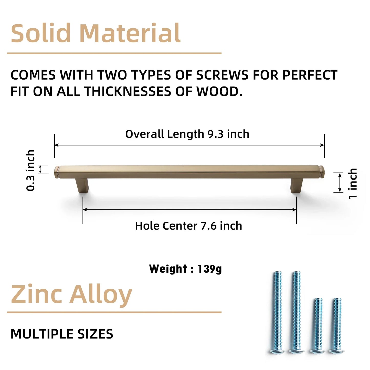 The Straight Drawer Bar Pull — Oil-Rubbed Bronze