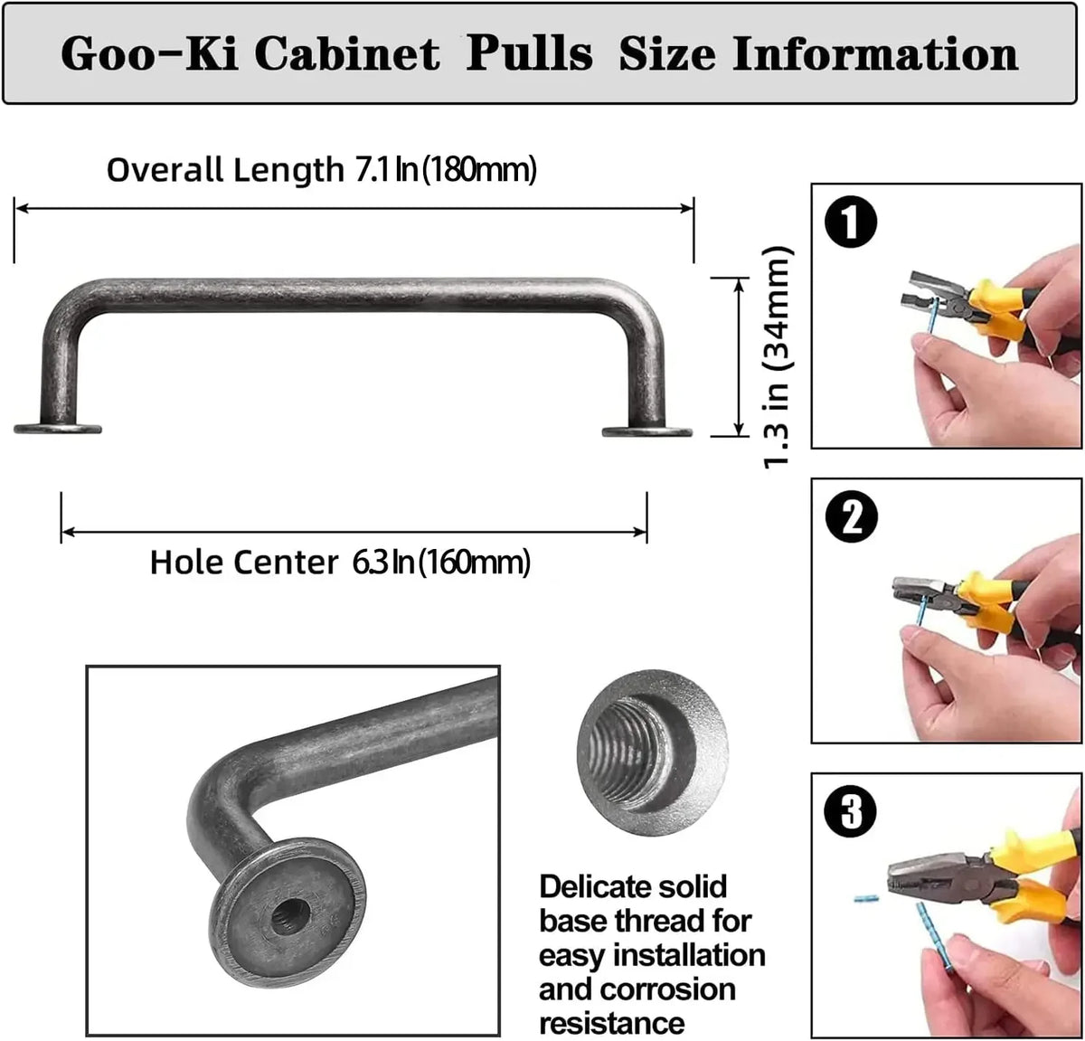 The Heritage Drawer Bar Pull — Satin Nickel
